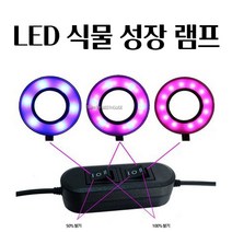 식물 LED 식물등 식물용 조명 성장 램프 원형 USB 10W 실내식물 식물용영양제 손쉬운설치