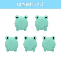 스터 도어 의자 손잡이 충돌방지 스티커 실리 콘코 현관문스토퍼, C01-기타, T05-녹색 개구리 5개