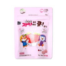 뽀로로 요거트품은 딸기가쿵 과일이쿵 유기농 과자 과일쿵 어린이 간식 과일칩, 5개
