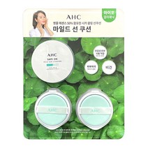 AHC 세이프 온 마일드 선 쿠션 본품 25G + 리필25G X 2EA, 1세트