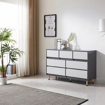 Sunshine 와이드 진열서랍장 진열장 수납장 선반 다이 선반장 장식장 디자인 1200 4색상, 화이트