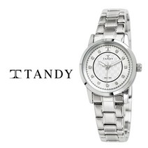 [TANDY] 탠디 시그니쳐 럭셔리 커플 (오스트리아 스톤 식입) T-3914 실버 여자손목시계