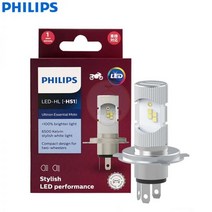 오토바이헤드라이트 바이크 led전구 안개등 필립스-HS1 LED 헤드라이트 모터 6500K 백색 램프 밝은 오토바이 하이 로우 빔 12V PX43t 모토 전구 11636UEMX1, free, HS1