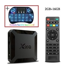 정품 안드로이드 스마트 TV 박스 Allwinner H313 쿼드 코어 CPU 스트리밍 미디어 플레이어 4K 24G 와이파이 넷플릭스 유튜브 TV 프리픽스 X96Q, 16.Eu 플러그  X96Q2G16GI8