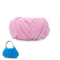 뚱뚱이실 벨벳 자이언트얀 1kg 가죽손잡이 풀세트, 08베이비핑크_일반