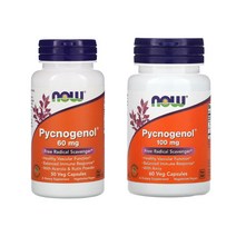 나우푸드 피크노제놀 60mg100mg 2종, 1개, 피크노제놀 60mg 50캡슐