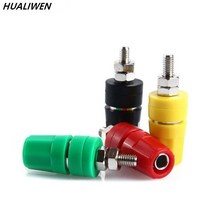 M4X36 순수 구리 터미널 4mm 바나나 잭 소켓 20A 바인딩 포스트 플러그 커넥터 4 개, [05] 빨간