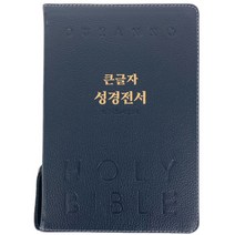 큰글자 성경전서 NKR82DBU 개역개정/합본/색인/천연우피/다크블루 두란노성경, 두란노 큰글자성경전서 다크블루