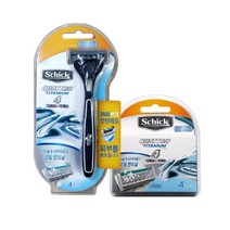 쭈fountain_쉬크 쿼트로 티타늄면도기 면도날 4중 4개입 택1 4날 고급 휴대용♥jlove, ♥jlove면도날(4개입)