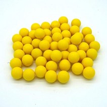 서바이벌 페인트볼 재사용 가능한 고무 페인트 볼 043cal 05cal 068cal야외, 0.68-100Pcs-Yellow