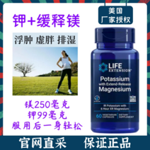 Life Extension Magnesium 서방성 마그네슘 칼륨 6시간 지속 방출 Potassium