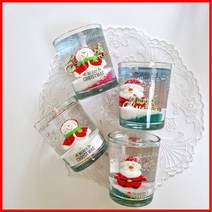 (5온즈 4개만들기) 레드산타-크리스마스 양초 젤캔들 키트 만들기(150ml/4), 레몬라벤더, 레드