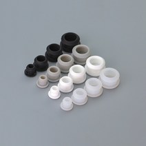 스냅 온 홀 플매트 카펫 매트 러그 실리콘 고무 블랭킹 마스킹 마감 인서트 엔드 캡 파이프 A 2.5mm-12mm 블랙/화이트/클리어, [01] Black, [01] 10pcs, [06] A-5mm