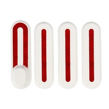 샤오미 킥보드 2/4pcs 안전 반사 후면 휠 허브 커버 Xiaomi Mi Pro 2 M365 용 보호 쉘 전기 스쿠터 액세서, 04 4pc White Light