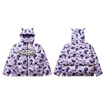 남녀공용 경량 패딩 파카 커플룩 시밀러룩 과 점퍼 남성 힙합 파카 재킷 스트리트 리틀