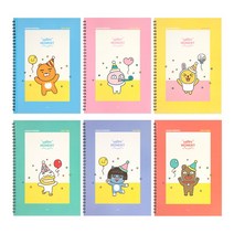 [문구조아] 카카오프렌즈 해피모먼트 신학기 스프링 노트 라이언, 8개