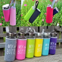 보틀 물병 파우치 텀블러 파우치 500ml 네오프랜 보온보냉 물병 가방 케이스 텀블러백, 무지파우치 네이비