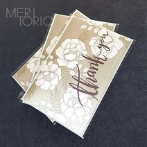 력셔리그레이 어버이날카드&스승의날카드, 1개, 금빛꽃 감사카드