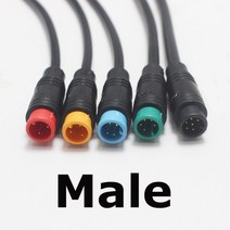 전기자전거컨트롤러 1Pcs 20/100cm 전자 자전거 속도 센서 M/F 연장 케이블 M8 2 3 4 5 6 핀 방수 Ebike 디, 02 100CM, 03 4Pin