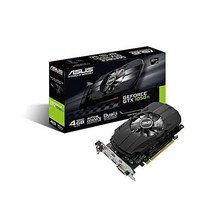 아수스 지포스 GTX 1050 Ti 4GB Phoenix 팬 에디션 DVI-D HDMI DP 1.4 게이밍 그래픽 카드 (PH-GTX1050TI-4G), Graphic Card
