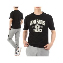22FW 아미 AMI PARIS FRANCE 프린트 반팔 티셔츠 HTS010 001
