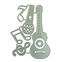 기타 모양 금속 절단 다이 스텐실 페이퍼 아트 크래프트 절단 다이 템플릿