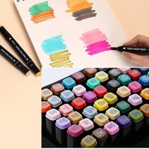 엠원 마카펜 미술 드로잉펜 60색 80색, 60색 마카펜세트