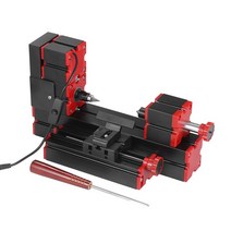 미니선반기계 탁상선반 미니 선반 9 in 1 DIY 다기능 전동 변압기 직소 샌더 드릴러 플라스틱 금속 목재, 01 US Plug