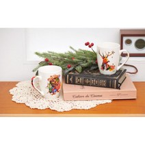 동물 프린팅 컬러풀 머그컵 4종 커피머그잔 머그잔, 왕관 강아지