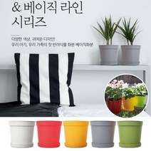 화분 원예용품 실내정원 베이직 미니 컬러 반려식물 인테리어, 베이직미니 화이트