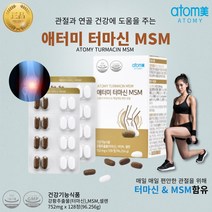 [애터미] 애터미 터마신 MSM 강황추출물 터마신 MSM 셀렌 관절건강과 연골건강을 동시에 케어 유해산소로부터 세포보호, 2개, 128정