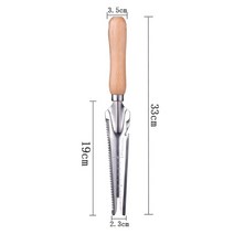 잔디깍기 전정기 잡초제거기 승용제초기 핸드 예초기 충전식 소형 루트 제거제 도구 야외 킬러 발톱 잡초 휴대용 수동 정원 잔디 긴 핸들 알루미늄 경량 스탠드 업 잡초 풀러, h