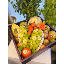 세모담혼합박스 /과일바구니 우드(자유제작) 예단 이바지 상견례 개업 첫인사 출산 명절선물 세모담