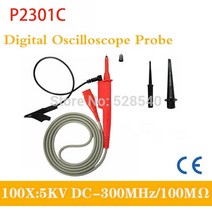 공구샵 고전압 고주파 오실로스코프 프로브 P2301C 5KV 100X 300MHz 1 개, 한개옵션0