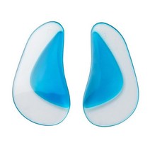 1Pair Professional Arch Orthotic Support 깔창 발판 Flatfoot Corrector 구두 쿠션 풋 케어 ert oles Silicone Gel, [01] L for Adult, [01] 파란