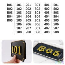 굿마켓 사각 호실판 검정 1P 객실번호 우편함호수, 401