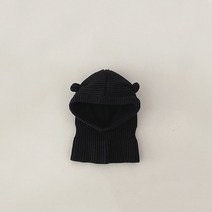스타일 베이비 니트 모자 스카프 겨울 비니 모자 귀 솔리드 컬러 소프트 베이비 보닛