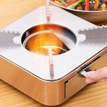 캠핑용 미니 고체 연료 버너, 고체연료스토브_골드