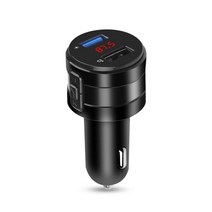 차량용블루투스 핸즈프리 핸즈프리 4.2 FM 송신기 모듈레이터 자동차 충전기 3.1A 듀얼 USB 어댑터 MP3 플, 01 A