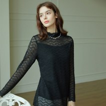 마담엘레강스 [마엘] 로맨틱 진주포인트 레이스 블라우스 E211BL02