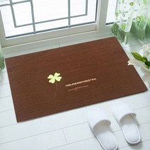 파파스 강아지 미끄럼방지매트 애견 고양이 펫 매트 슬개골탈구 논슬립 패드, 타일카페트40*60(클로버 브라운)