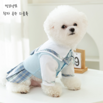 코포강아지 고양이 반려동물 교복 스쿨룩 유치원복, L, L