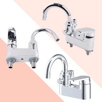 3구 세면기수전 샤워겸용 수전 3홀 세면겸용 샤워수전, 본상품선택