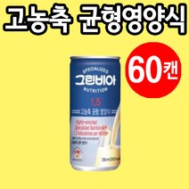 환자 유동식 노인 영양식 간식 식단 암환자, 60캔