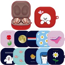 엔에스비비 갤럭시 버즈 라이브 소프트 젤리 케이스 귀여운/심플/디자인, 네온사인/러브, BUDS LIVE CASE