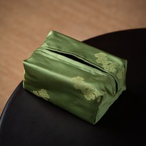 Z3JC 중국식 빈티지 패브릭 티슈 케이스, Z3JC 운송 티슈케이스-그린