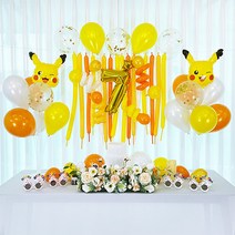 피카츄풍선 포켓몬풍선 생일풍선 세트