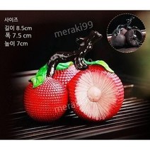 변색 차총 리치 오렌지 석류 열매 과일차총 차애완 차판, H