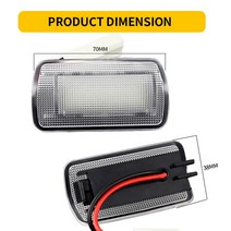 도요타 랜드 크루저 200 시리즈 150 프라도 MK4 렉서스 러너 용 2X Led 도어 쿠폰 전구, 01 WHITE
