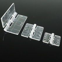아크릴 경첩 힌지 정첩 투명 고정 플라스틱 부속, 1개